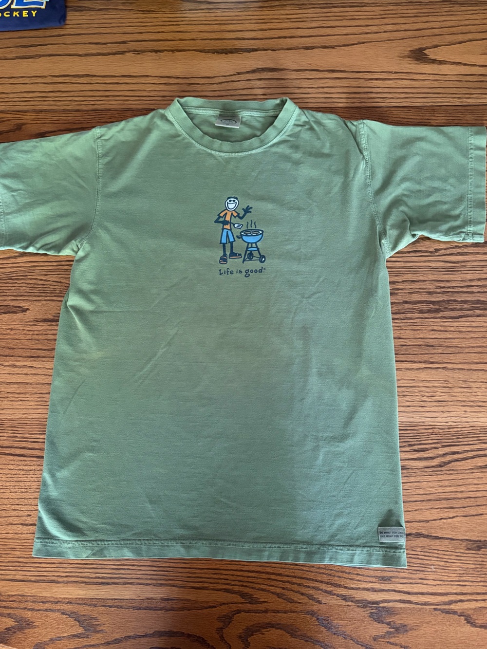 Men’s Life Is Good Green Jake Grilling Tee - Father’s Day